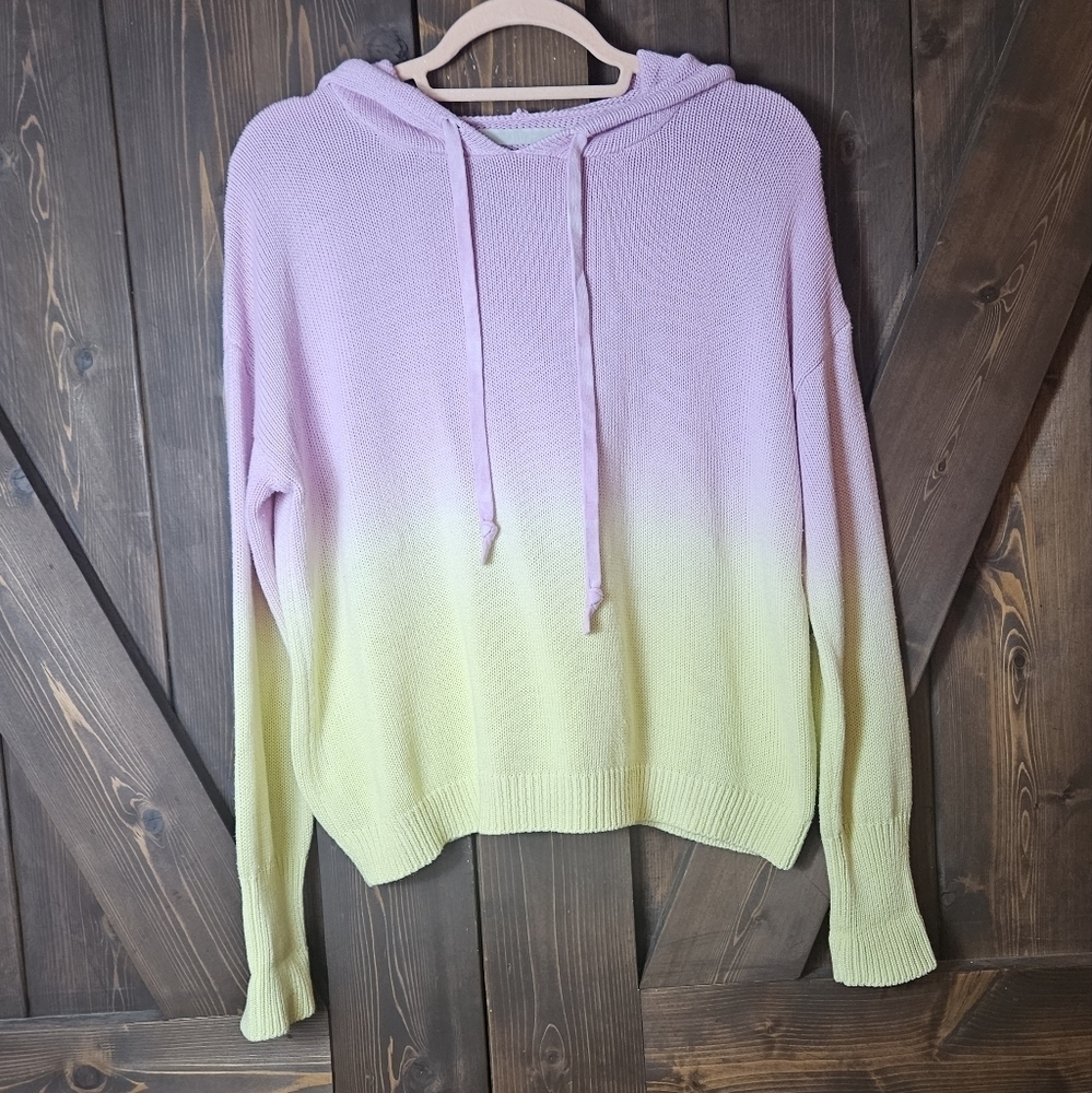 Revolve One Grey Day Kosta Hoodie Keylime & Orchid Womens Small